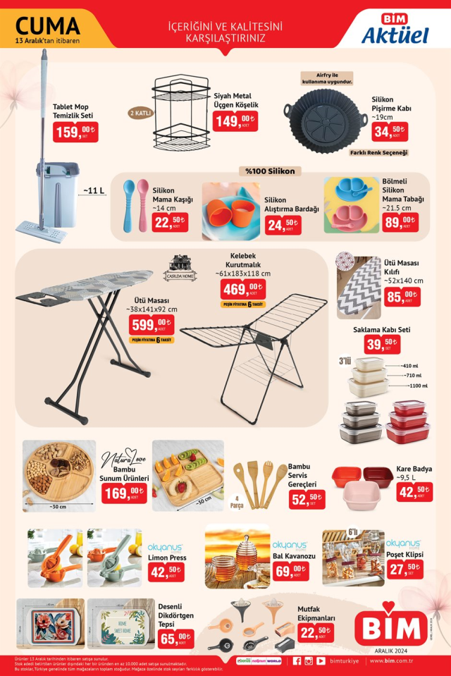 13 ARALIK BİM AKTÜEL KATALOĞU! 13 Aralık BİM aktüel kataloğunda hangi ürünler var? 13 ARALIK BİM AKTÜEL KATALOĞU! 13 Aralık BİM aktüel kataloğunda hangi ürünler var?