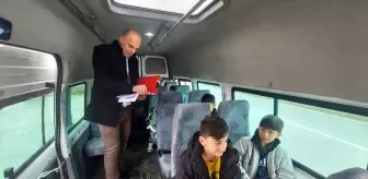 Amasya'da Okul Servis Araçlarına Denetim Yapıldı