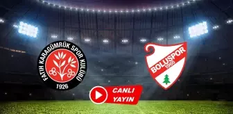 CANLI MAÇ İZLE! Fatih Karagümrük-Boluspor TRT Spor canlı izle!