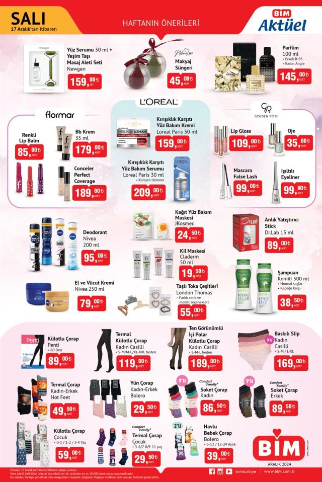 17 ARALIK BİM AKTÜEL KATALOĞU! 17 Aralık Salı BİM aktüel kataloğunda hangi ürünler var?