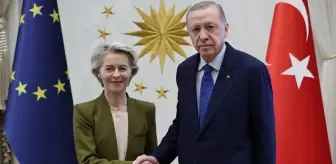 Erdoğan, Ursula von der Leyen ile Beştepe'de bir araya geldi