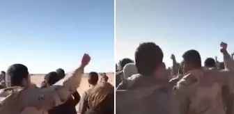 Irak'a kaçan Esad güçleri protesto düzenledi! Talepleri geri dönmek