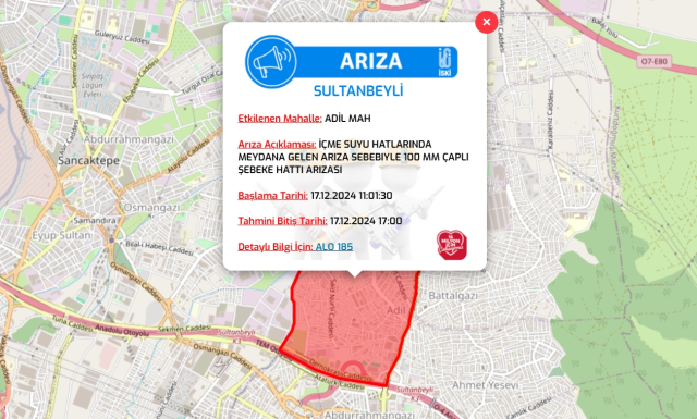 İstanbul İSKİ su kesintisi! 17-18 Aralık Fatih, Bayrampaşa, Esenler su kesintisi listesi! Sular ne zaman gelecek?