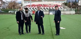 Kaymakam Güldoğan, Salihli'deki Futbol Sahası Yenileme Çalışmalarını İnceledi