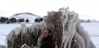 Çıldır Gölü'nde Kış Manzarası Kutup Görünümleriyle Yarışıyor