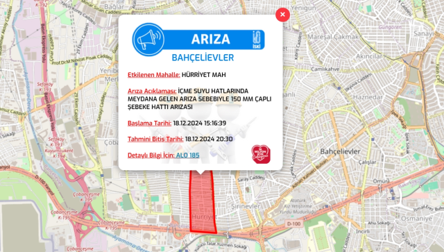 İstanbul İSKİ su kesintisi! 18-19 Aralık Bayrampaşa, Fatih, Bahçelievler su kesintisi listesi! Sular ne zaman gelecek?