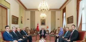 TBMM Başkanı Numan Kurtulmuş, Kamu Başdenetçisi Mehmet Akarca'yı kabul etti