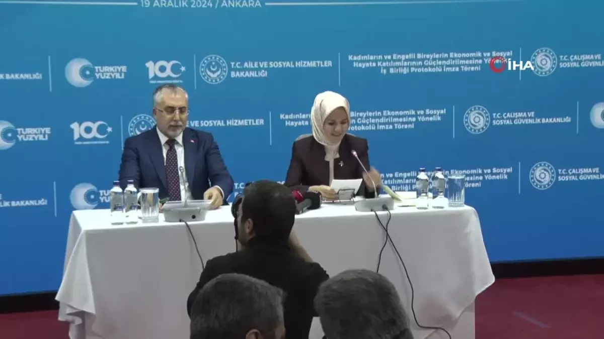 Kadın ve Engelli Bireyler İçin Ekonomik ve Sosyal Hayata Katılım Protokolü İmzalandı