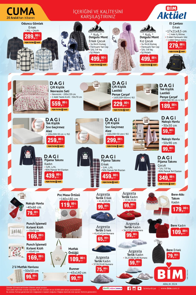 BİM AKTÜEL 20 ARALIK KATALOĞU! 20 Aralık Cuma BİM aktüel kataloğunda hangi ürünler var? BİM'de bu hafta hangi fırsatlar var?