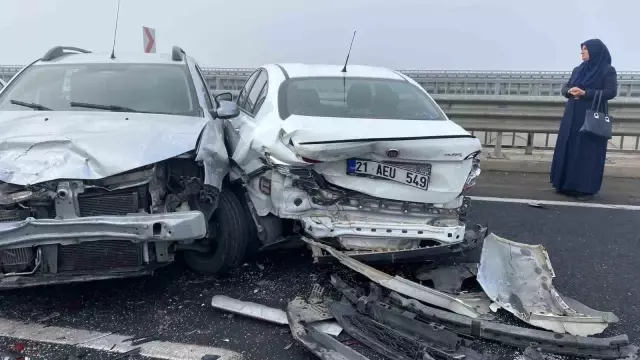 A chain collision involving 13 vehicles in Diyarbakır! Many injured