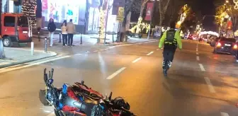 Dur İhtarı Sonrası Polis Memuruna Çarpan Motosiklet Sürücüsü Tutuklandı