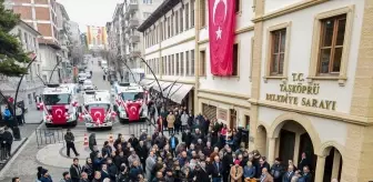 Taşköprü Belediyesi Yeni Çöp Kamyonlarını Tanıttı