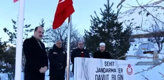 Şehit Davut Bilgin'in mezarını ziyaret ettiler