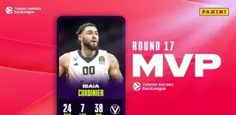 Euroleague Haftanın MVP'si Isaia Cordinier Oldu