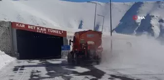 Van-Bahçesaray karayolu çığ sonrası ulaşıma açıldı