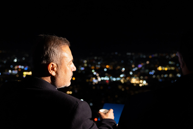 Foreign Minister Hakan Fidan on Mount Qasioun