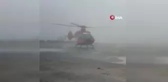 Düşen Ambulans Helikopterin Havalanma Anı Görüntülendi