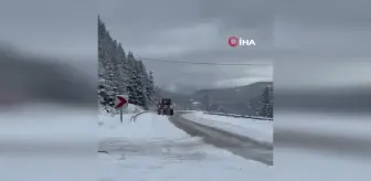 Kastamonu'nun Ilgaz Dağı'nda Kar Yağışı Etkili Oldu