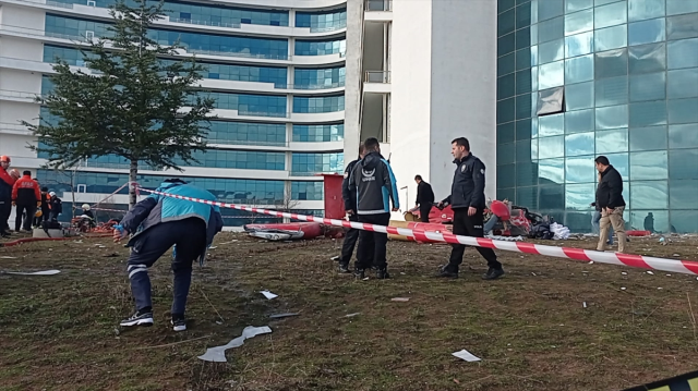 First images from the helicopter crash in Muğla where 4 people died