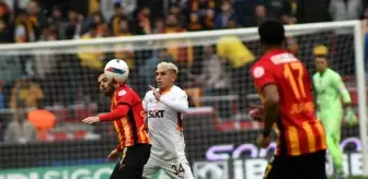 Galatasaray, Kayserispor'u 2-1 Önde Tamamladı