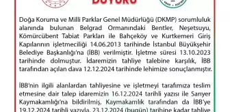 Belgrad Ormanı Tesisleri DKMP'ye Devredildi