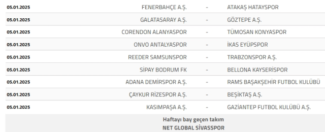 Bu hafta maç yok mu? 28-29 Aralık bu hafta neden maç yok (YILBAŞI)?
