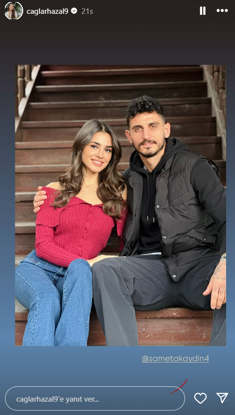 Samet Akaydın and Hazal Çağlar announced their love