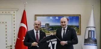 Beşiktaş Kulübü Başkanı Yücel'den Çanakkale Valisi Toraman'a ziyaret