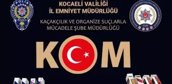 Kocaeli'de Kaçak 100 Bin Makaron Ele Geçirildi