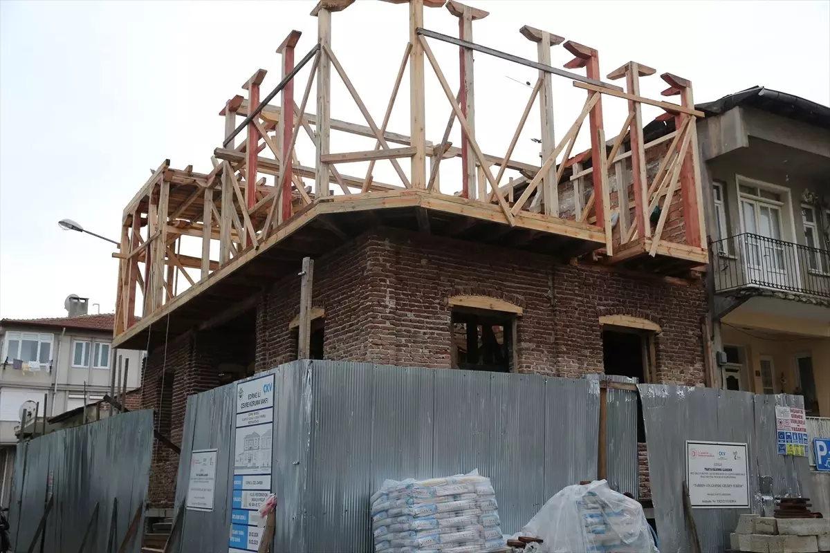 Edirne'deki Tarihi Konakların Restorasyonu Devam Ediyor