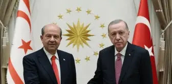 Cumhurbaşkanı Erdoğan, KKTC Cumhurbaşkanı Tatar ile Görüştü