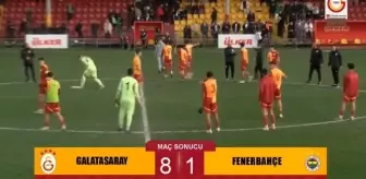 Galatasaray 8-1 Fenerbahçe ne maçı? Galatasaray Fenerbahçe'yi 8-1 yendi mi?