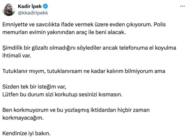 Kadir İpek kimdir? Kadir İpek Twitter olayı nedir? Kadir İpek kimdir? Kadir İpek Twitter olayı nedir?