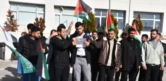 Şırnak Üniversitesi Öğrencileri, Gazze'ye Yönelik Saldırılara Protesto Düzenledi