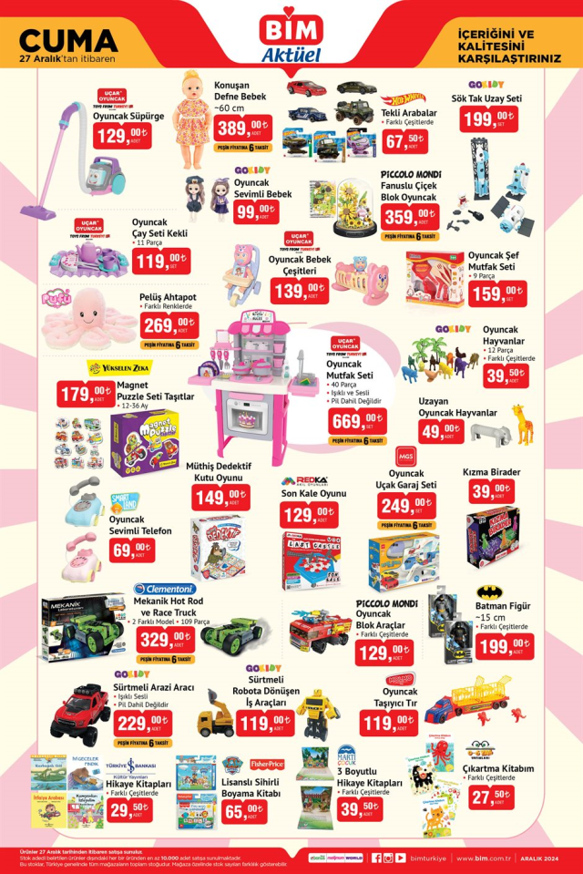 BİM AKTÜEL 27 ARALIK KATALOĞU! 27 Aralık Cuma BİM aktüel kataloğunda hangi ürünler var? BİM'de bu hafta hangi fırsatlar var? BİM AKTÜEL 27 ARALIK KATALOĞU! 27 Aralık Cuma BİM aktüel kataloğunda hangi ürünler var? BİM'de bu hafta hangi fırsatlar var?