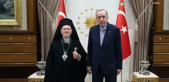 Cumhurbaşkanı Erdoğan, Fener Rum Patriği Bartholomeos'u Kabul Etti