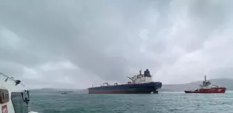 İstanbul Boğazı'nda Tanker Arızası, Gemi Trafiği Askıya Alındı