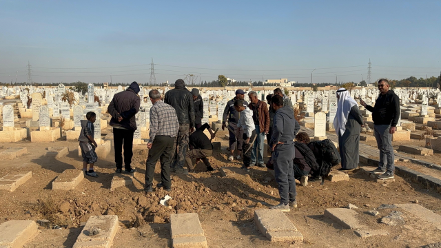 Mass graves where women are buried have been found in Syria