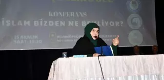 Emine Şenlikoğlu Vezirköprü'de Konferans Verdi