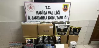 Akhisar'da Jandarma Kaçak Alkol ve Makaron Sigaraya Geçit Vermedi