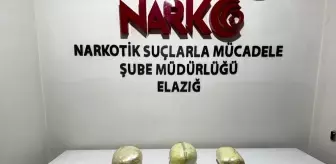 Elazığ'da 7 Kilo 882 Gram Toz Esrar Ele Geçirildi