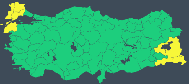 İstanbul ve 10 ilde kuvvetli sağanak yağış alarmı İstanbul ve 10 ilde kuvvetli sağanak yağış alarmı
