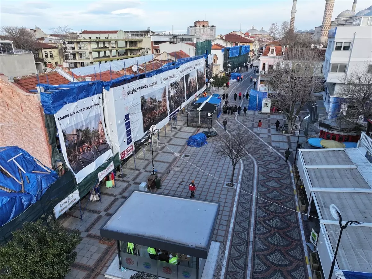 Edirne'de Tarihi Dokuya Önemli Dokunuş: Sokak Sağlıklaştırma Projesi Devam Ediyor