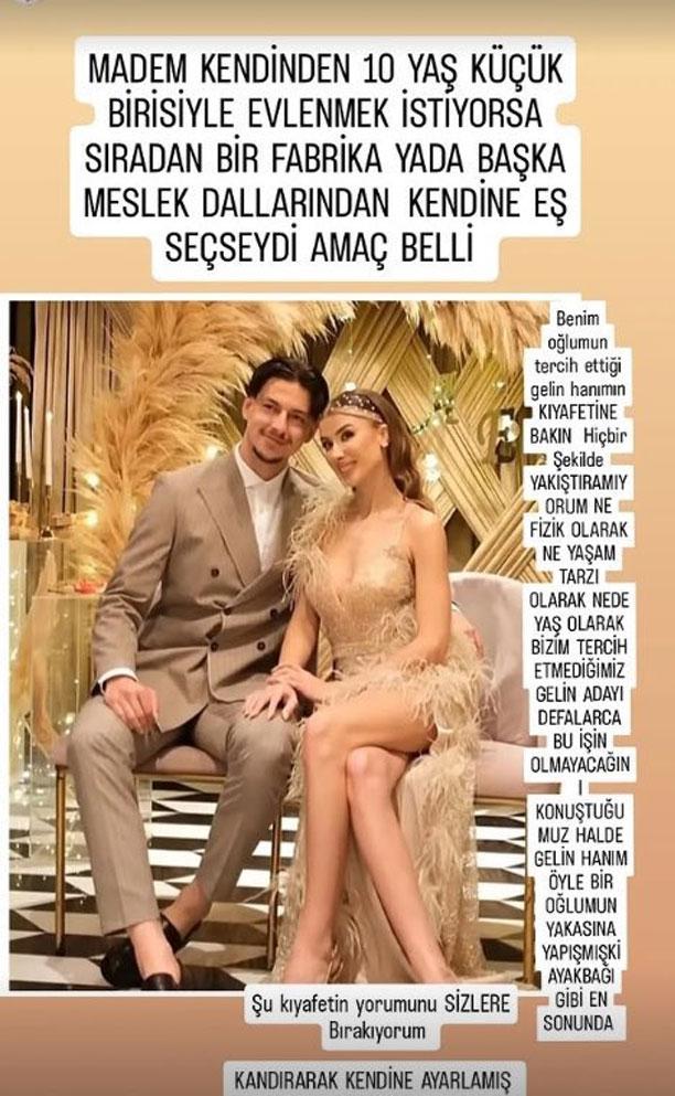 Gül Destan's controversial post: Look at the bride's dress