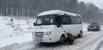 Kazdağları'nda Kar Yağışı Ulaşımı Olumsuz Etkiliyor