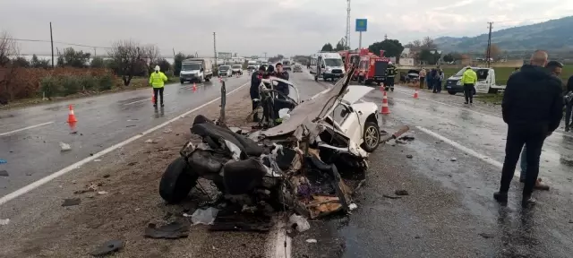 A horrific accident on the way to the wedding! The car was totaled, a family was lost