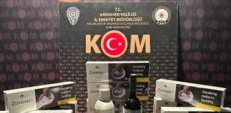 Ardahan'da Gümrük Kaçağı Sigara ve Alkol Operasyonu: 3 Gözaltı