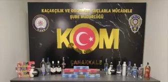 Çanakkale'de İçki ve Sigara Kaçakçılığı Operasyonu: İki Şüpheli Gözaltında