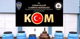 Çorum'da Kaçak Alkollü İçki Operasyonu: 920 Litre Ele Geçirildi