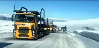 Ardahan'da Kar Yağışı ve Buzlanma Trafiği Aksattı